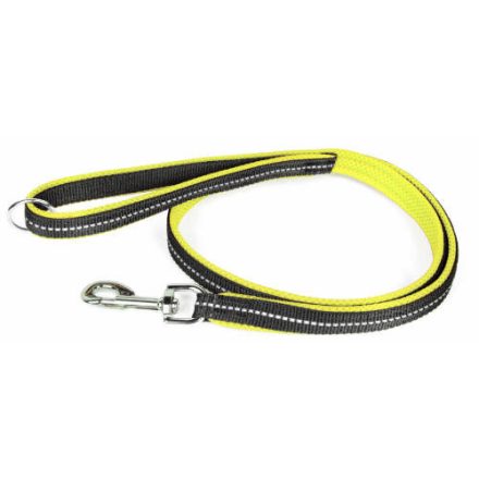 JK9 POWAIR póráz 1,2m fogóval, nagy karabiner, neon