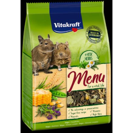 Vitakraft Menu (Degu) - teljes értékű eledel (600g)