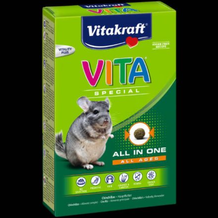 Vitakraft Vita Special - Teljesértékű eleség Csincsillák részére (600g)