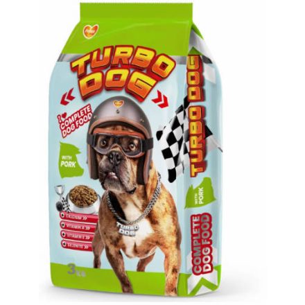 Panzi Turbó Dog Adult Pork (sertés) száraztáp - Felnőtt kutyák részére (3kg)