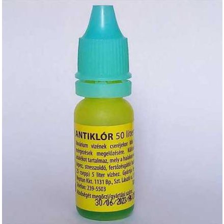 Neptun vegyszer 10ml antiklór 50L-re