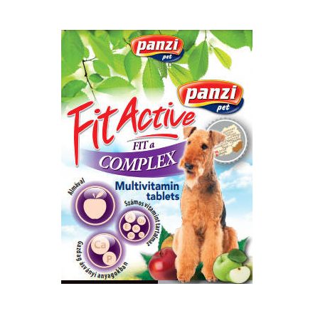 Panzi FitActive vitamin FIT-a-Complex - multivitamin (almával) kutyák részére  (60db)