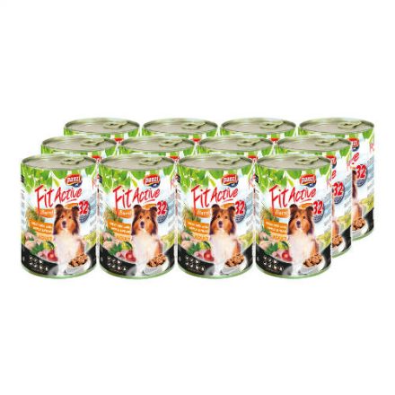 FitActive konzerv dog 12*1240g meat-mix (CRT)