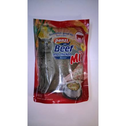 Panzi Cat-Mix Adult (marha,csirke) száraztáp - Felnőtt macskák részére (400g)