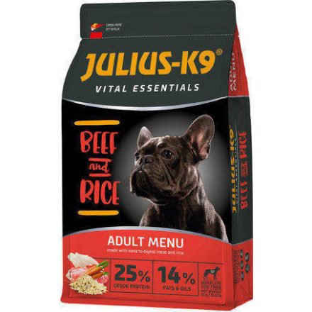 Julius K9 Beef and Rice Adult (marha,rizs) száraztáp - Felnőtt kutyák részére (3kg)