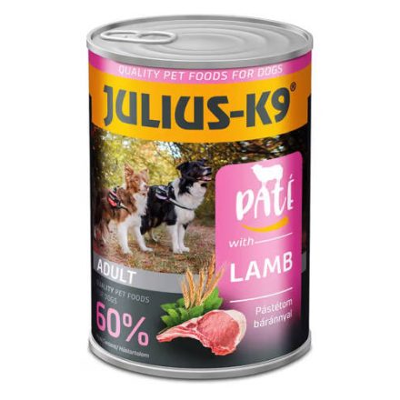 JULIUS - K9 paté lamb - nedveseledel (bárány) felnőtt kutyák részére (400g)