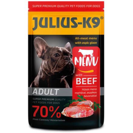 Julius-K9 Dog Adult Beef - nedveseledel (marha) felnőtt kutyák részére (125g)