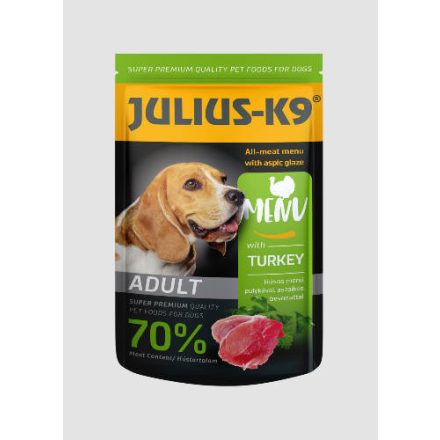 Julius-K9 Dog Adult Beef - nedveseledel (pulyka) felnőtt kutyák részére (125g)