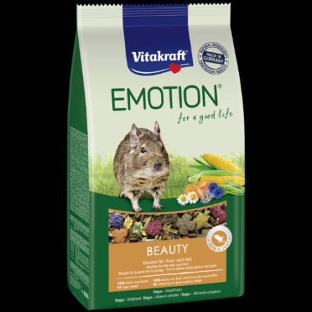 Vitakraft Emotion Beautiy All Ages Degu - Teljes értékű eledel (egészséges bőr,szőr) Deguk részére (600g)