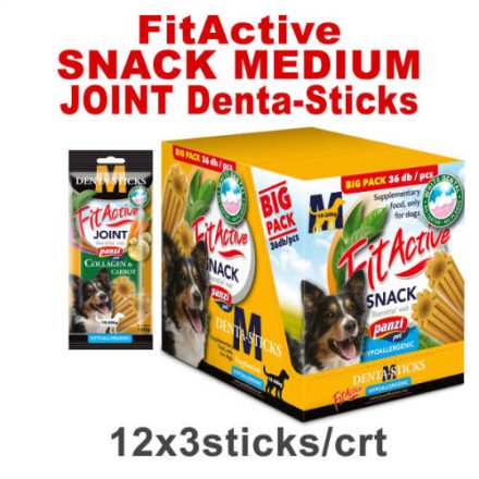 FitActive SNACK Denta-Sticks Hypoallergenic Joint "M" - jutalomfalat (kollagén, répa) kutyák részére (12dbx150g/#) - csak kartonra