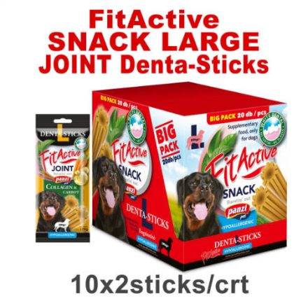 FitActive SNACK Denta-Sticks Hypoallergenic Joint "L" - jutalomfalat (kollagén, répa) kutyák részére (10dbx170g/#) - csak kartonra