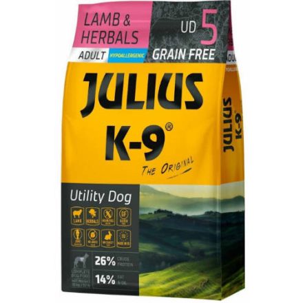 JULIUS K-9 3kg Adult Small Lamb & Herbals száraztáp kutyáknak (3kg)