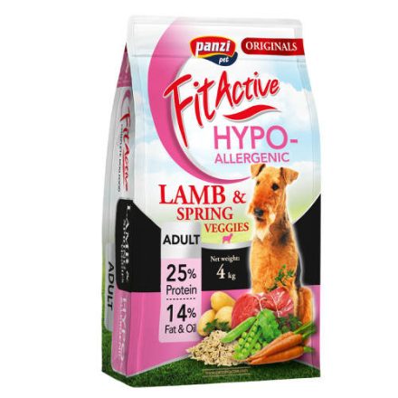 FitActive ORIGINALS 4kg ADULT HYPOALLERGENIC Lamb&Spring Veggies