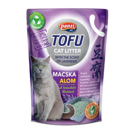 Panzi Tofu - nyövényi alapú, levendula illatú  macskaalom (2,5kg)