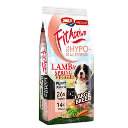 FitActive ORIGINALS 15kg PUPPY&JUNIOR LARGE BREED HYPOALLERGENIC Lamb&Spring Veggies