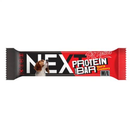 FitActiveNEXT Protein dessert Bar 55g Beef&Cranberry - kutyák részére (55g)