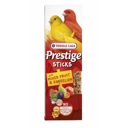 Versele Laga Prestige Sticks Dupla Rúd (gyümölcs,pitypang) - kiegészítő eleség kanárik részére (2db/60g)