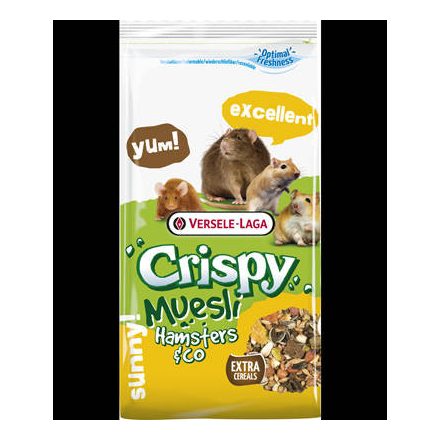 Versele-Laga Crispy Muesli Hamster & Co - Müzli eleség hörcsögök,egerek,patkányok és futóegerek részére (400g)