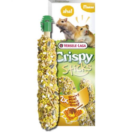 Versele-Laga Crispy Sticks Hamster, Gerbils Dupla rúd (méz) - kiegészítő eleség hörcsög és futóegerek részére (110g)