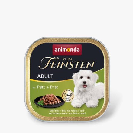 Animonda Vom Feinsten Adult (pulyka, kacsa szószban) alutálkás - Felnőtt kutyák részére (150g)