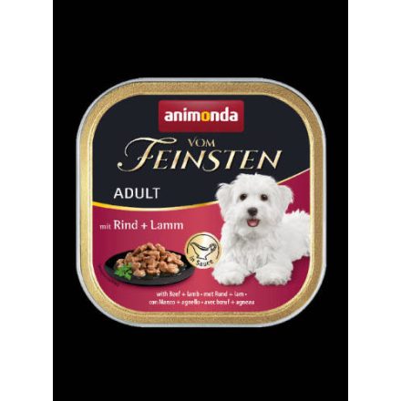 Animonda Vom Feinsten (marha,bárány) alutálkás - Felnőtt kutyák részére (150g)