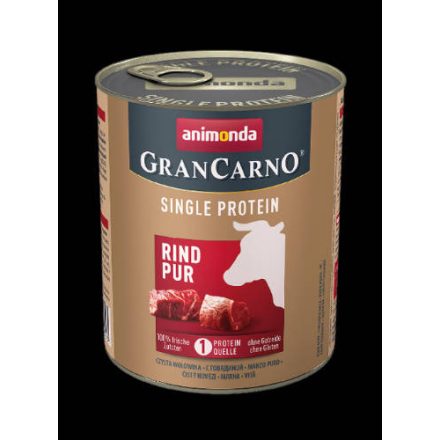 Animonda GranCarno Adult (single protein) konzerv - Felnőtt kutyák részére, marhahússal (800g)