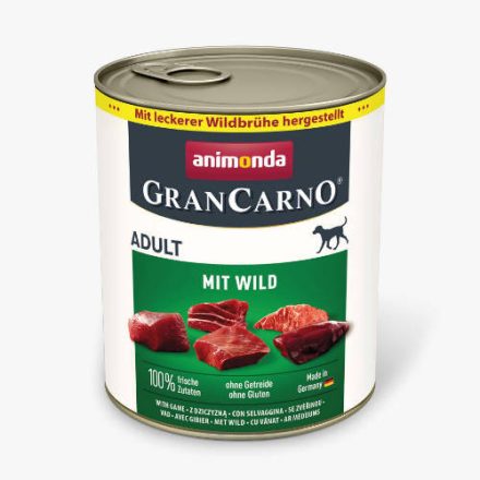 Animonda GranCarno Adult (vad) konzerv - Felnőtt kutyák részére (800g)