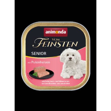 Animonda Vom Feinsten Senior (pulykaszív) alutálkás - Idős kutyák részére (150g)