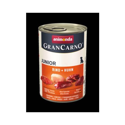 6x Animonda GranCarno Junior (marha,csirke) konzerv - Kölyök kutyák részére (400g)