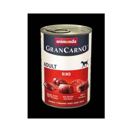 6x Animonda GranCarno Adult (marha) konzerv - Felnőtt kutyák részére (400g)