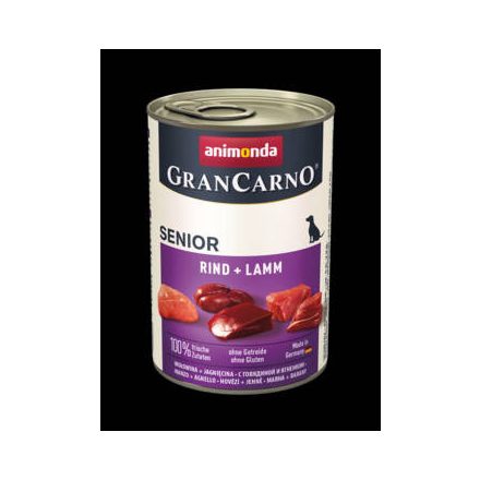 Animonda GranCarno Senior (borjú,bárány) konzerv - Idős kutyák részére (400g)