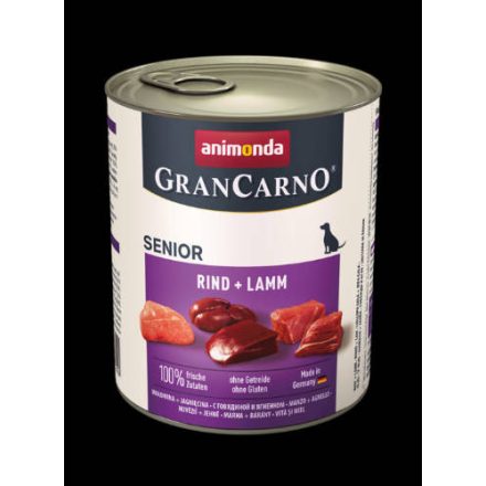 Animonda GranCarno Senior (borjú,bárány) konzerv - Idős kutyák részére (800g)