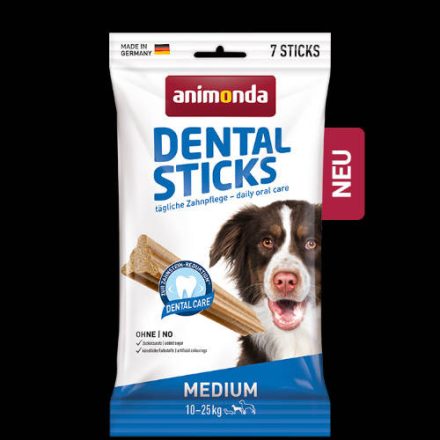 18x Animonda Dental Sticks (húsos) jutalomfalat - 10-25kg-os kutyák részére (18x180g)