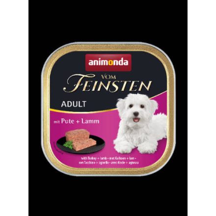 Animonda Vom Feinsten Adult (pulyka,bárány) alutálkás - Felnőtt kutyák részére (150g)