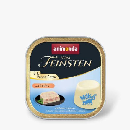 32x Animonda Vom Feinsten Adult à la Panna Cotta mit Lachs - nedvestáp (lazac, fözött tejszínnel) macskák részére (100g)