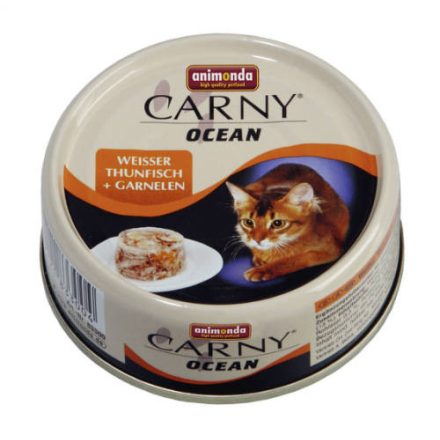 12x Animonda Carny Ocean Adult (fehér tonhal,garnélarák) konzerv - Felnőtt macskák részére (80g)