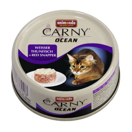 12x Animonda Carny Ocean Adult (tonhal,vörös sügér) konzerv - Felnőtt macskák részére (80g)