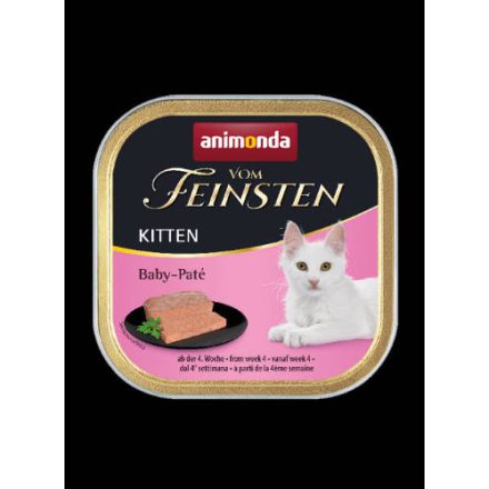 32x Animonda Vom Feinsten Kitten Baby pate (marha,baromfi) alutálkás - Kölyök macskák részére (100g)