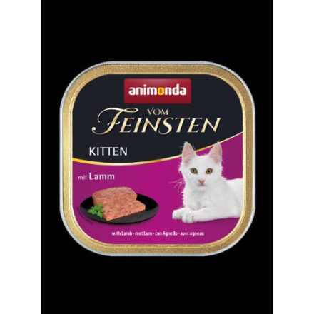 32x Animonda Vom Feinsten Kitten (bárány) alutálkás - Kölyök macskák részére (100g)