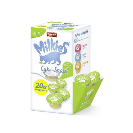 4x Animonda Milkies Balance (tejszín,D,E- vitamin) macskatej -  Macskák részére (20X15g)