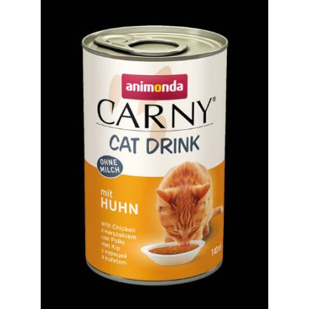 24x Animonda Carny Cat Drink - macska ital (csirkés) Felnőtt macskák részére (140ml)