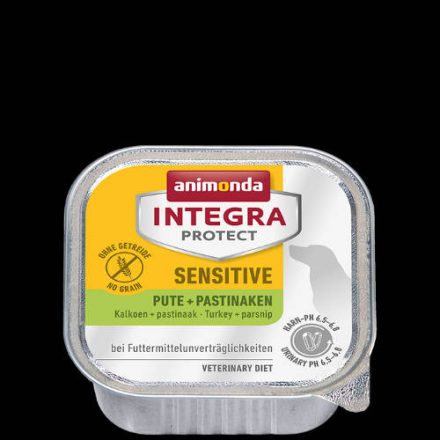 11x Animonda Integra Sensitive (Pulyka - paszternák) alutálkás - Táplálék intoleranciás kutyák részére (150g)