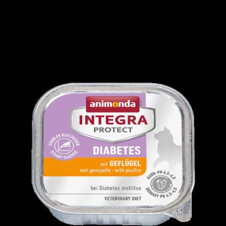 16x Animonda Integra Diabetes (baromfi) alutálkás - Cukorbeteg macskák részére (100g)