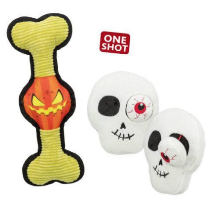 Trixie Halloween csont - plüss játék (koponya) kutyák részére (19cm)