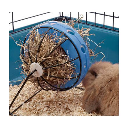 SAVIC Bunny Toy Hay and Snack Feeder - széna és snack etető (kék) nyulak részére (Ø20cm)