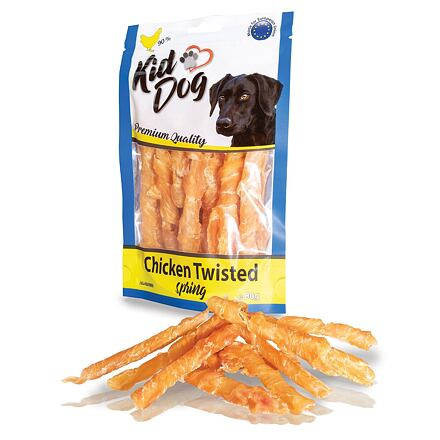 KidDog Chicken Twisted - jutalomfalat (csirke) kutyák részére (80g)