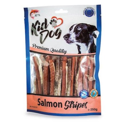 KidDog 100% Salmon stripes omega - 3 - jutalomfalat (lazac) kutyák részére (80g)