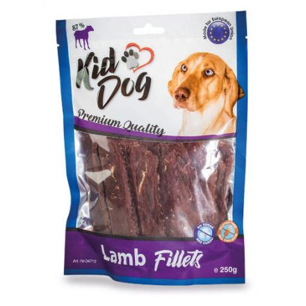 KidDog Lamb Fillets - jutalomfalat (bárányhús) kutyák részére (250g)