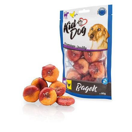 KidDog Lamb & Chicken Bagel - jutalomfalat (csirke,bárány) kutyák részére (80g)