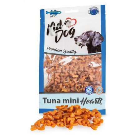 KidDog Mini tuna Hearts - jutalomfalat (tonhal) kutyák részére (70g)